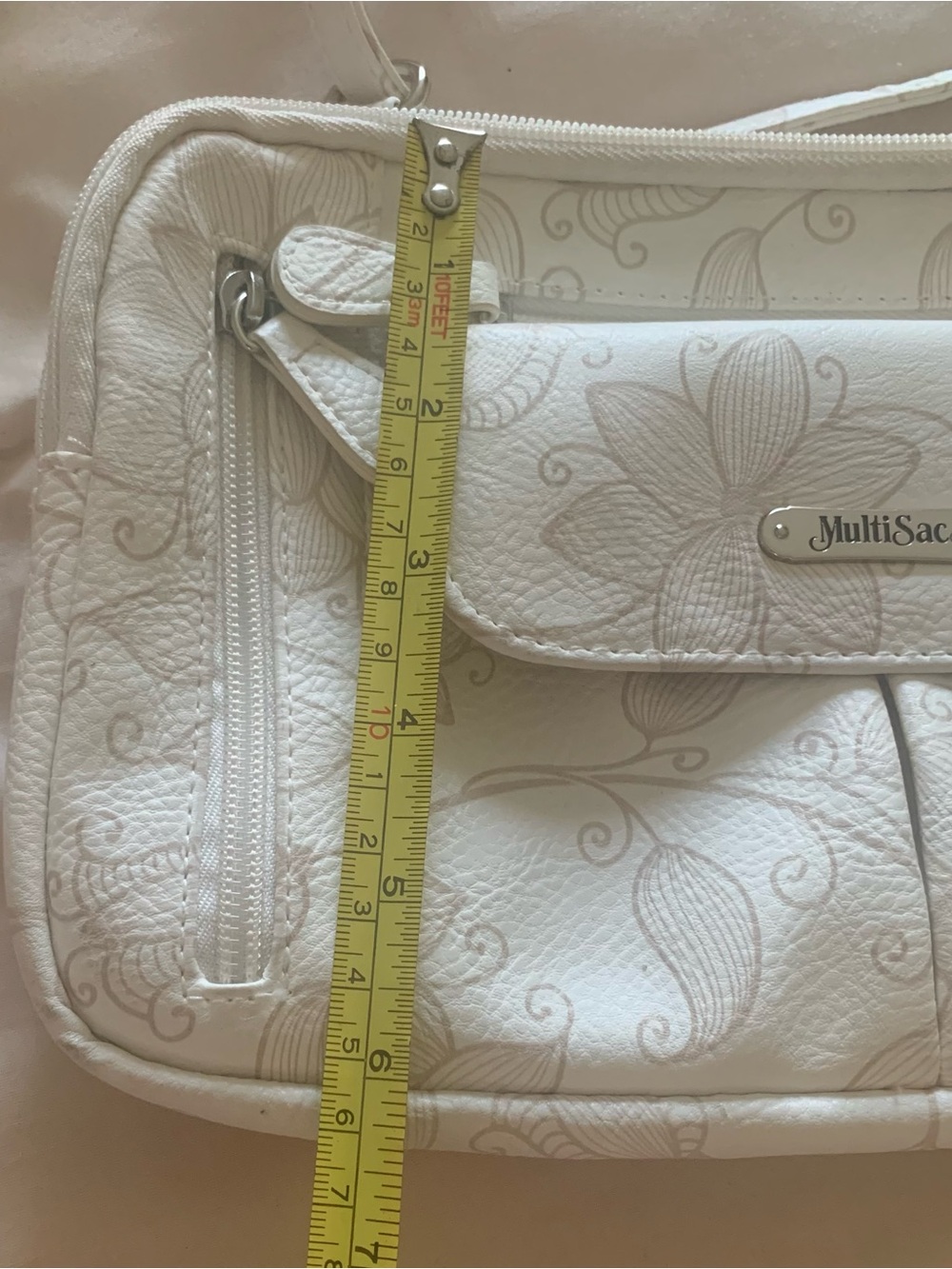 MultiSac Neutral Floral Bag in Off White - Picture 9 of 12
